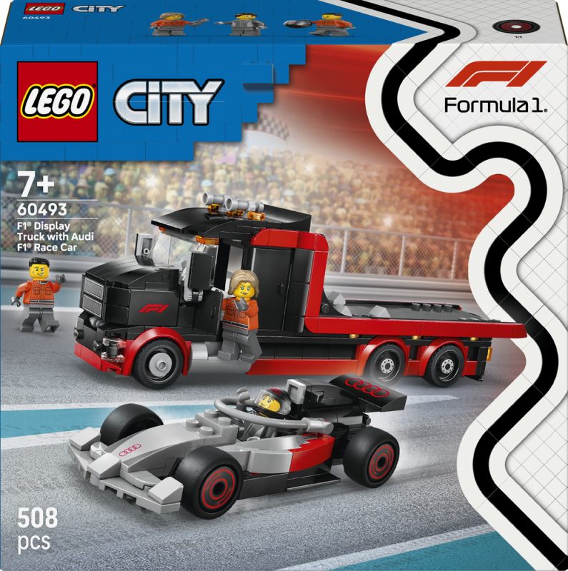 LEGO® City 60493 Výstavní náklaďák F1® se závodním autem Audi F1®