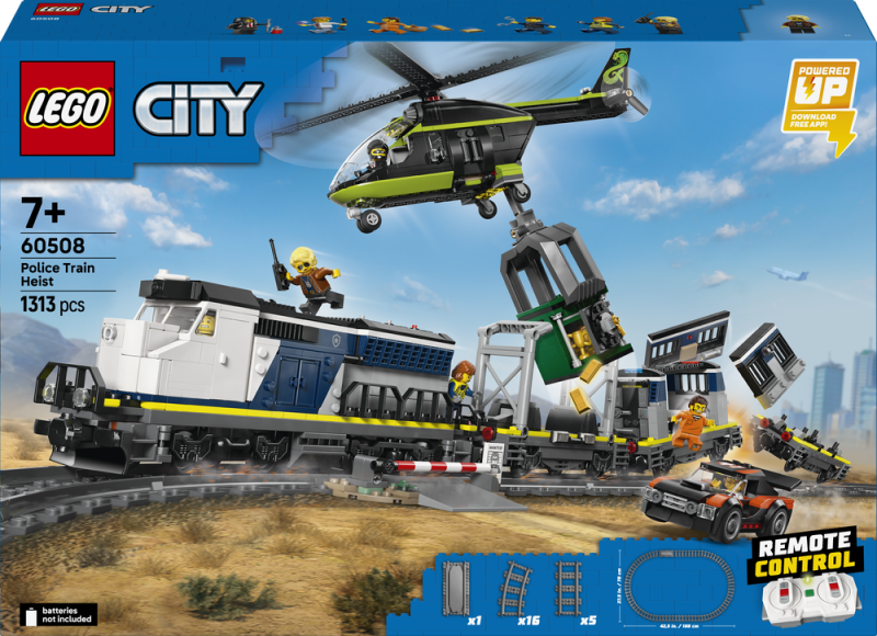 LEGO® City 60508 Loupež v policejním vlaku