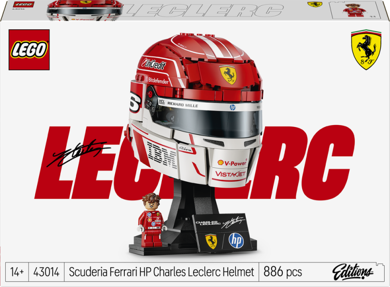 LEGO® Editions 43014 Helma Charles Leclerc ze Scuderia Ferrari HP