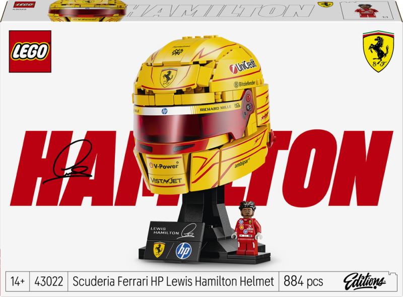 LEGO® Editions 43022 Helma Lewis Hamilton ze Scuderia Ferrari HP