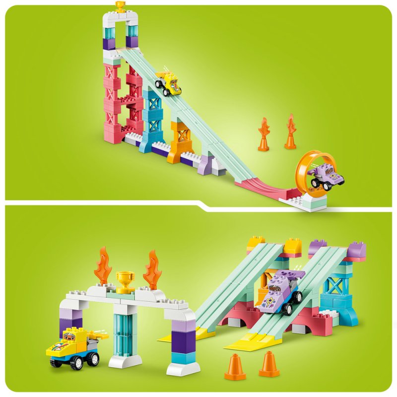 LEGO® DUPLO® 10478 Kreativní rampy s autíčky 3 v 1