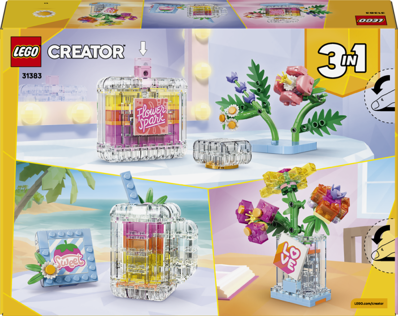 LEGO® Creator 3 v 1 31383 Parfém s ozdobnými květinami