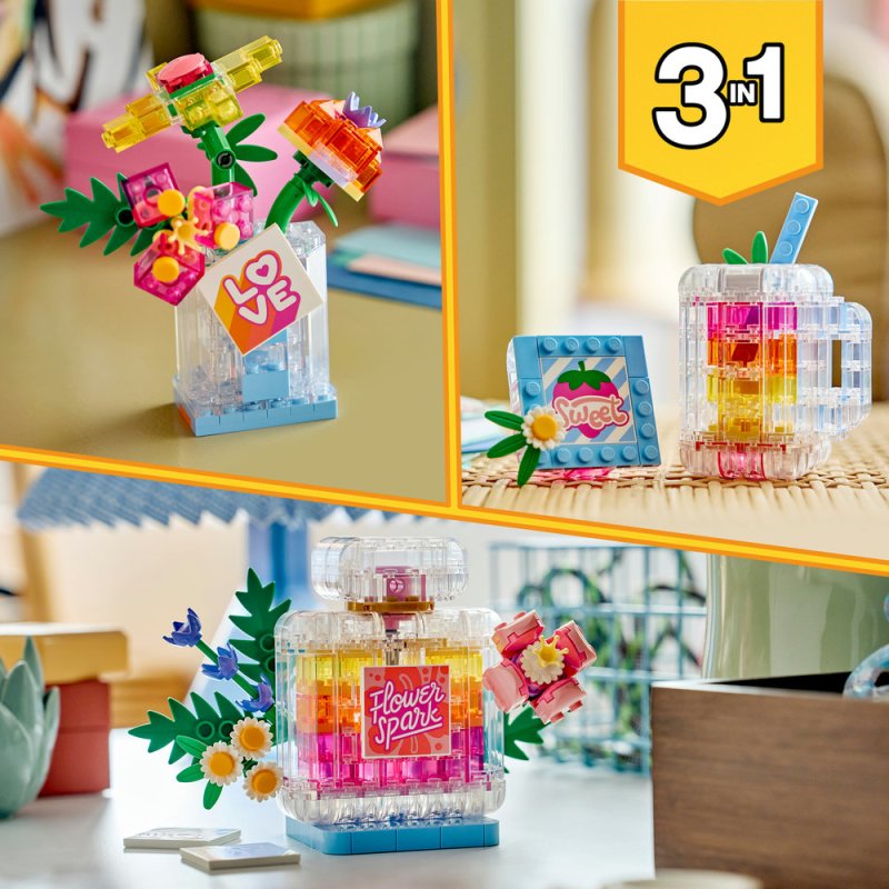 LEGO® Creator 3 v 1 31383 Parfém s ozdobnými květinami