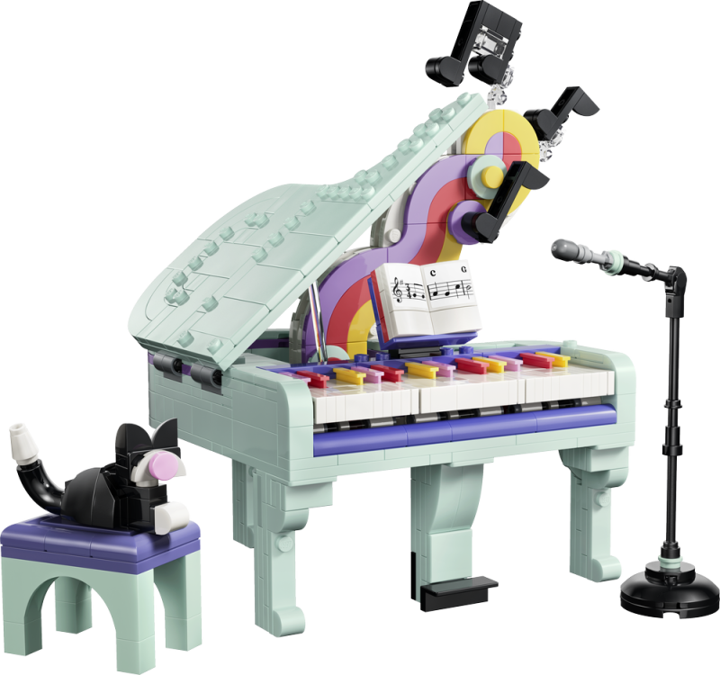 LEGO® Creator 3 v 1 31392 Hudební dekorace: Klavír s kočkou