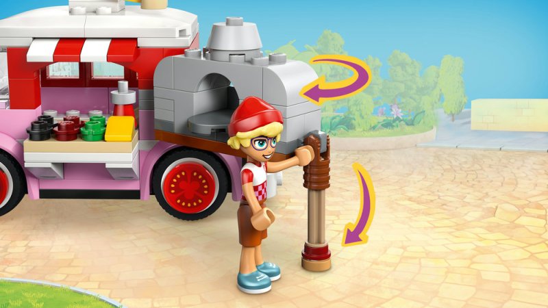 LEGO® Friends 42694 Pojízdný stánek s pizzou
