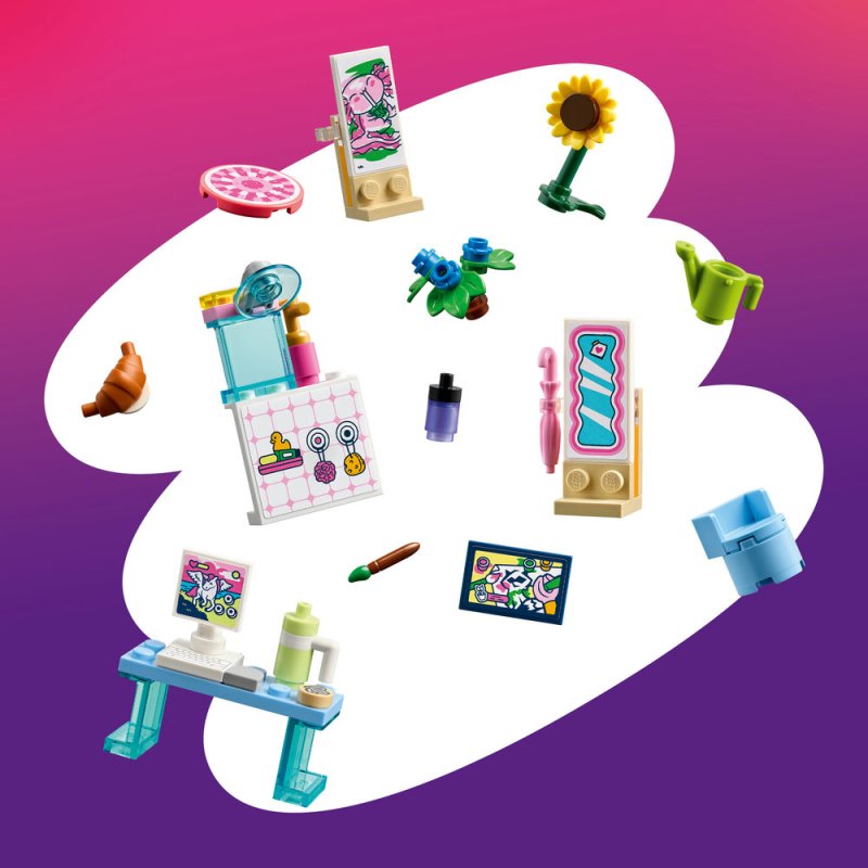 LEGO® Friends 42697 Kreativní kufřík a domek pro panenky