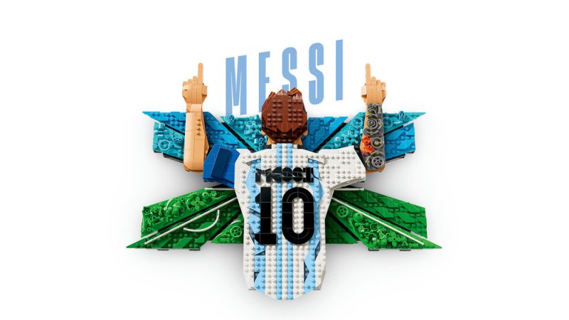 LEGO® Editions 43018 Lionel Messi – Okamžik vítězství