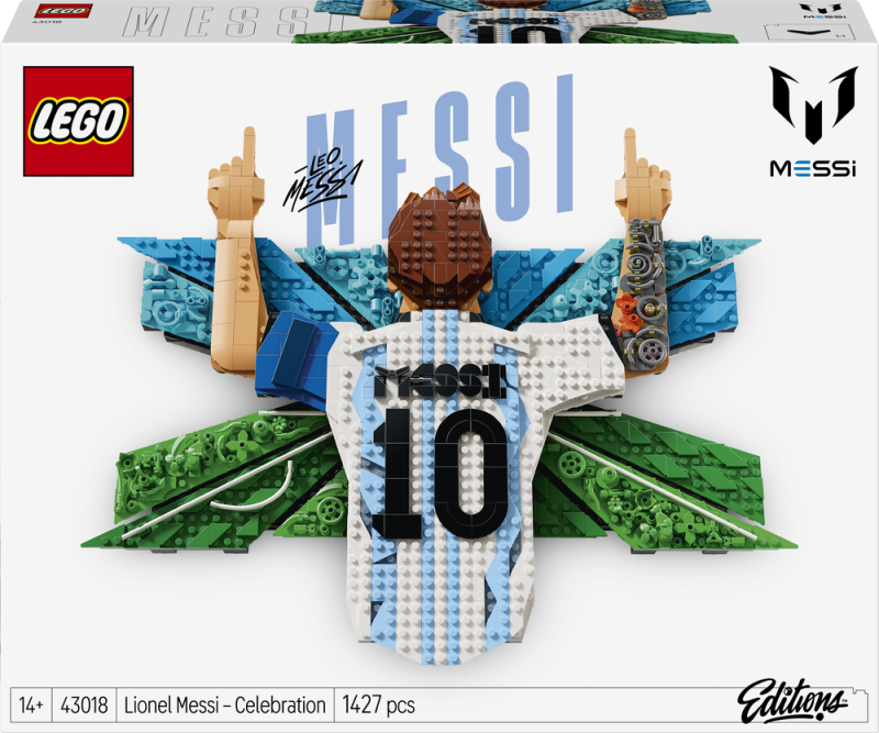 LEGO® Editions 43018 Lionel Messi – Okamžik vítězství