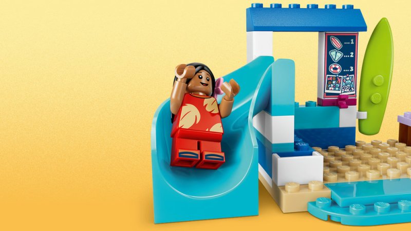 LEGO® │ Disney 43280 Zábava na pláži s Lilo a Stitchem