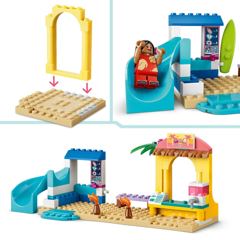 LEGO® │ Disney 43280 Zábava na pláži s Lilo a Stitchem