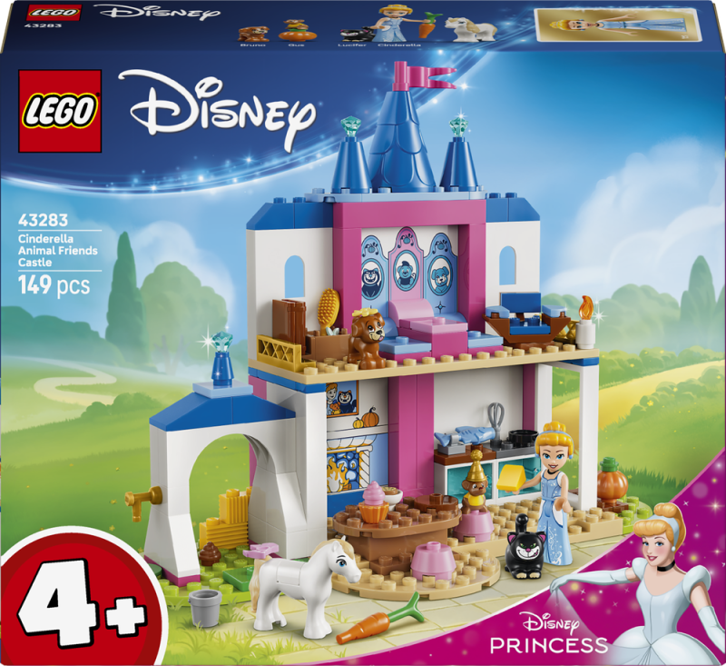 LEGO® │ Disney 43283 Popelčin zámek a její zvířecí přátelé