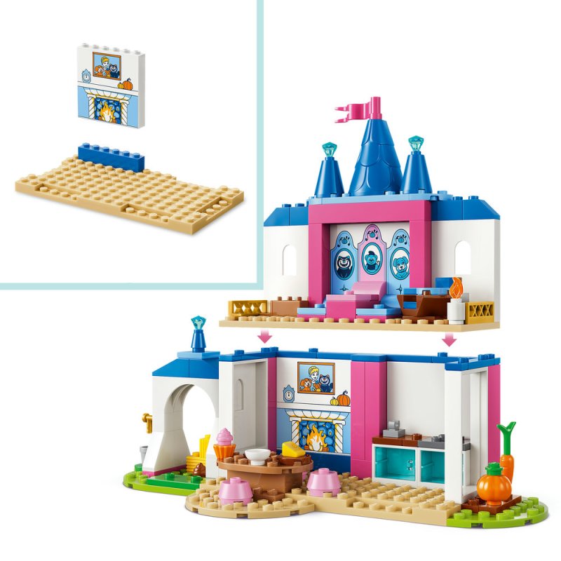 LEGO® │ Disney 43283 Popelčin zámek a její zvířecí přátelé