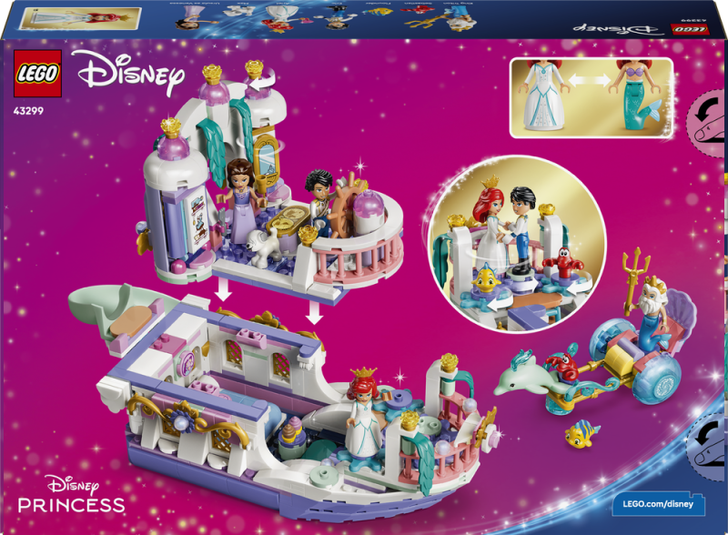 LEGO® │ Disney 43299 Arielina loď a královská svatba