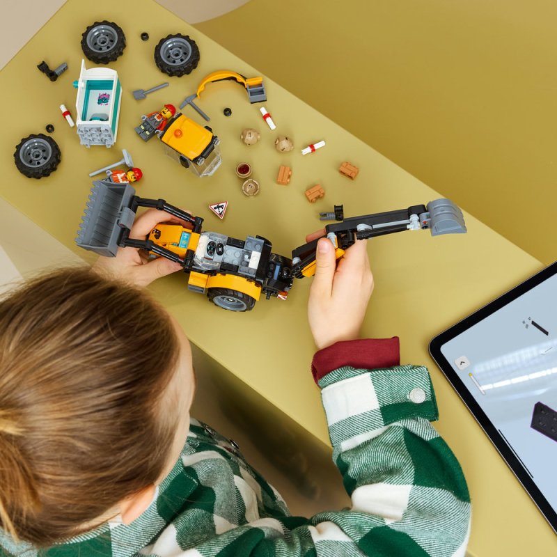 LEGO® City 60480 Žlutý nakladač s rypadlem
