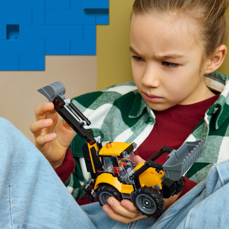 LEGO® City 60480 Žlutý nakladač s rypadlem