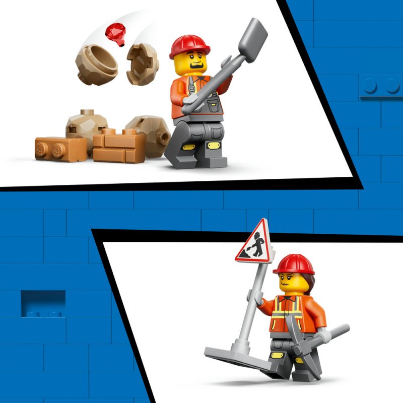 LEGO® City 60480 Žlutý nakladač s rypadlem