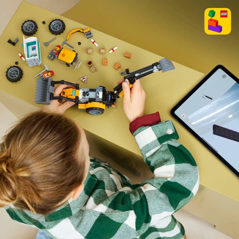 LEGO® City 60480 Žlutý nakladač s rypadlem