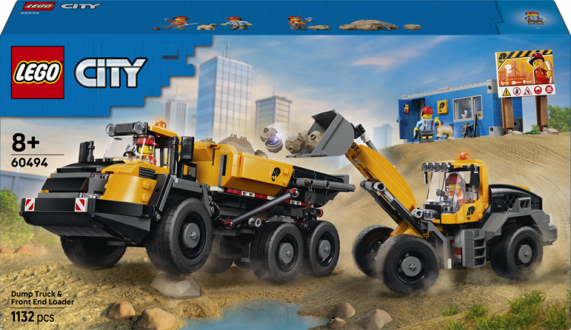 LEGO® City 60494 Sklápěč a čelní nakladač