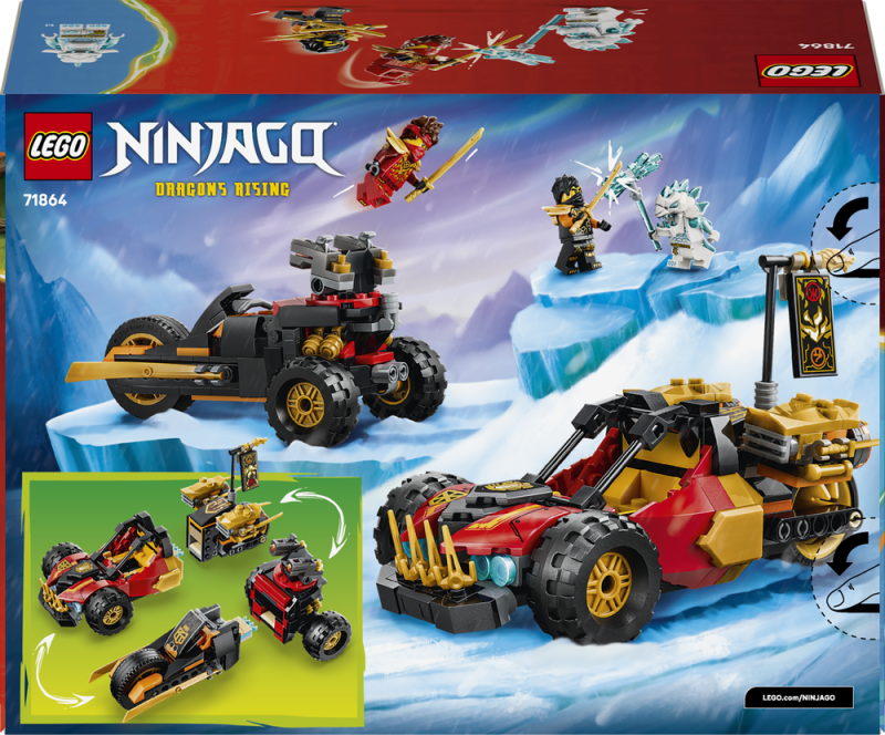 LEGO® NINJAGO® 71864 Kombinovatelná vozidla Kaie a Colea