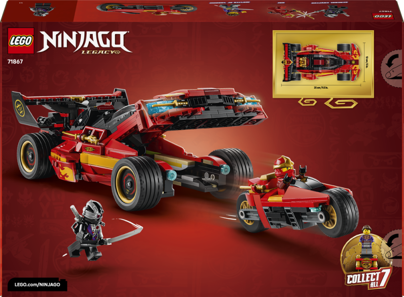 LEGO® NINJAGO® 71867 Kaiův červený bourák: 15 let NINJAGO