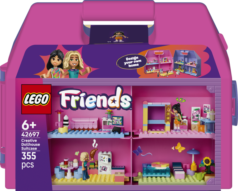 LEGO® Friends 42697 Kreativní kufřík a domek pro panenky