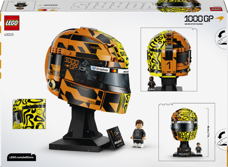 LEGO® Editions 43023 Helma Lando Norris z týmu McLaren Mastercard F1®