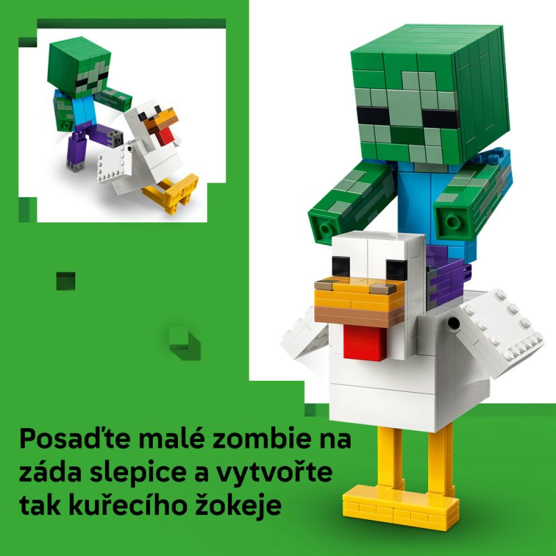 LEGO® Minecraft® 21582 Kuřecí žokej