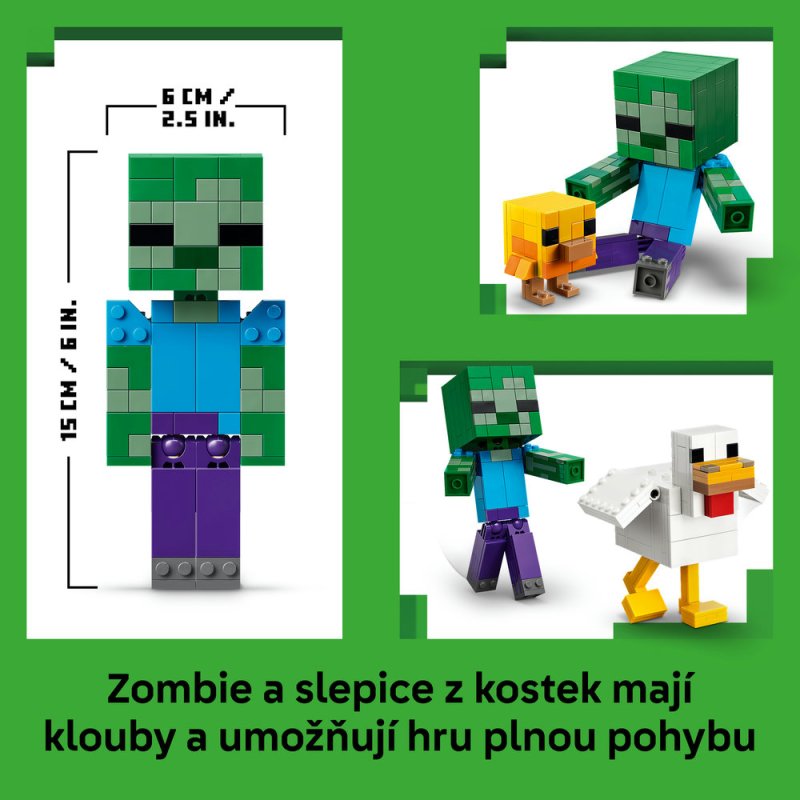 LEGO® Minecraft® 21582 Kuřecí žokej