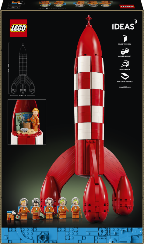 LEGO® Ideas 21367 Tintin® a raketa na Měsíc