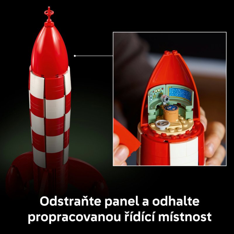 LEGO® Ideas 21367 Tintin® a raketa na Měsíc