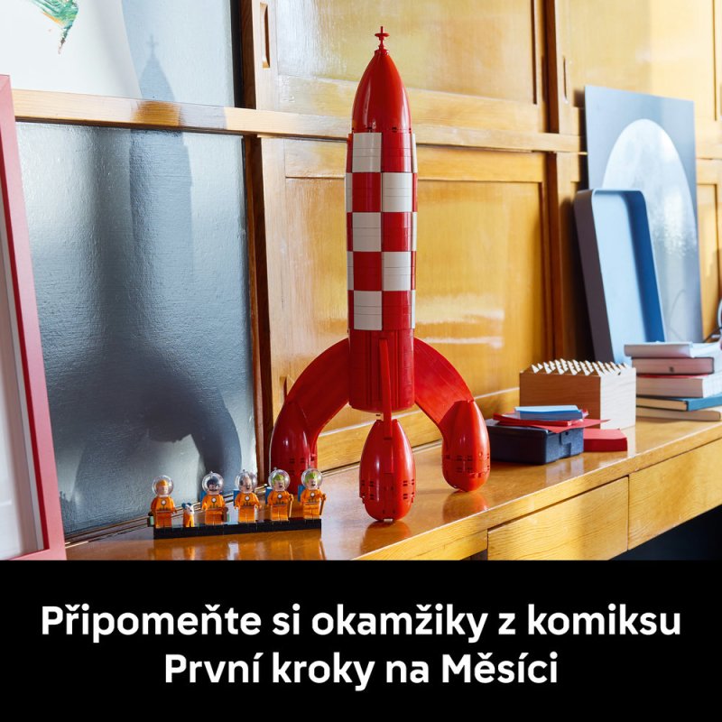 LEGO® Ideas 21367 Tintin® a raketa na Měsíc