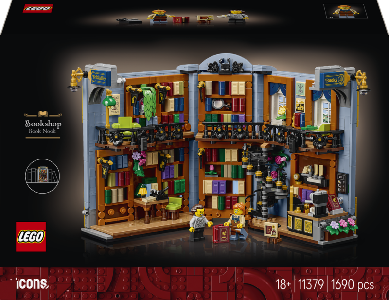 LEGO® Icons 11379 Knižní zarážka: Knihkupectví