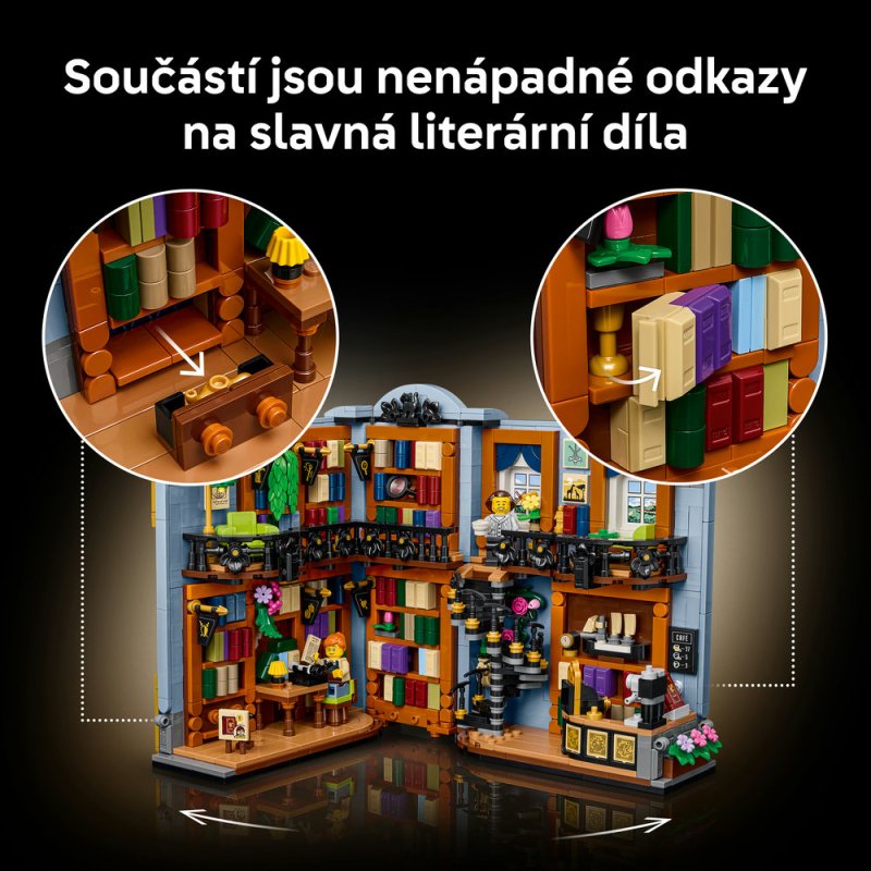 LEGO® Icons 11379 Knižní zarážka: Knihkupectví