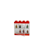 LEGO® sběratelská skříňka na 8 minifigurek - červená