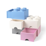 LEGO® úložný box 4 s šuplíkem červená