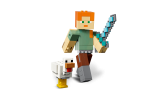 LEGO Minecraft velká figurka: Alex s kuřetem 21149