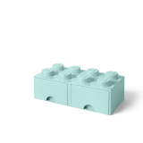 LEGO® úložný box 8 s šuplíky aqua