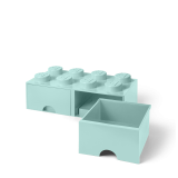 LEGO® úložný box 8 s šuplíky aqua