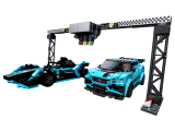 LEGO Speed Champions Formula E Panasonic Jaguar Racing GEN2 car & Jaguar I-PACE eTROPHY 76898