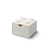 LEGO® stolní box 4 se zásuvkou - bílá