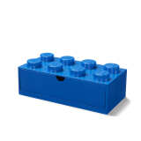 LEGO® stolní box 8 se zásuvkou - modrá