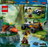 LEGO® City 60424 Čtyřkolka na průzkum džungle – mise panda červená