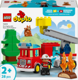 LEGO® DUPLO® 10473 Hasičské auto s hadicí a hasičem