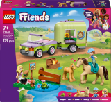LEGO® Friends 42695 Přívěs s koněm a hříbětem