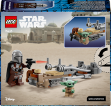 LEGO® Star Wars™ 75436 Mandalorian a Grogu a spídrová motorka