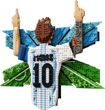 LEGO® Editions 43018 Lionel Messi – Okamžik vítězství